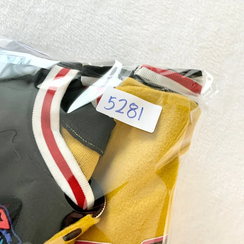 Unbranded Colorblock Varsity Jacket Women Sz M Multi-Color Y2K Patchwork Fleece